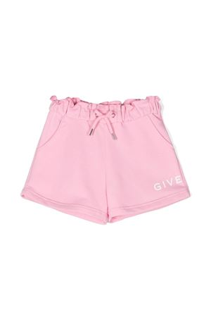 Shorts in cotone rosa GIVENCHY KIDS | H14190465